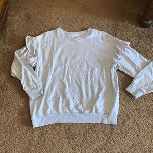 Aerie XL ruffle sleeve sweatshirt